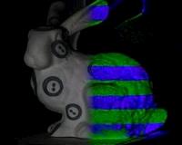 Projection mapping sticks visual information on moving, rotating objects