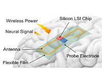 Wirelessly supplying power to brain