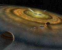 Astronomers find warped protoplanetary disk around distant star