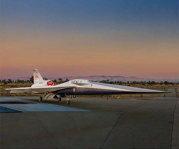 NASA's X-59 moves under its own power