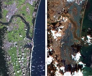 Mapping Japan's Changed Landscape From Space