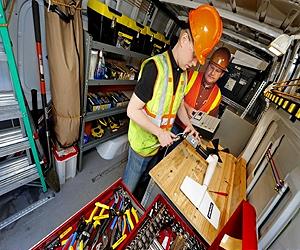 Roving Engineers Monitoring Safety Of Bridges And Lighting Towers