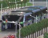 China police probe funding of 'traffic-straddling' bus