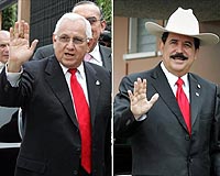 Honduras's rival leaders hold mediated talks