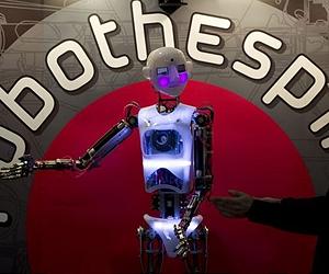 All-singing, all-dancing robot wows tech fair