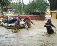 Five dead in East Europe flooding
