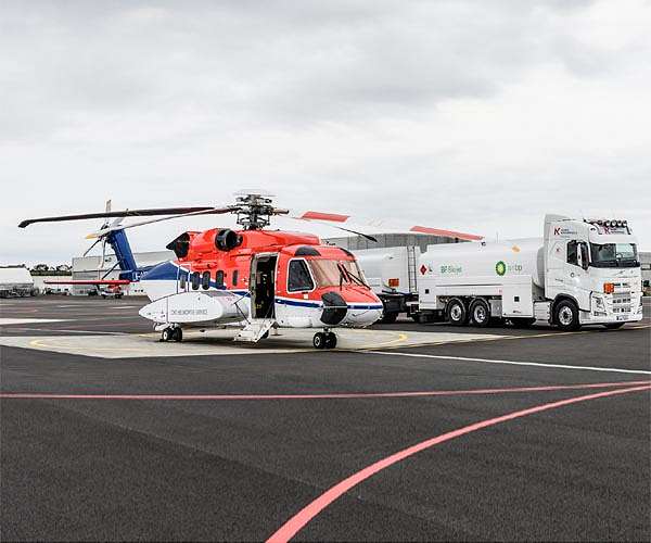 S-92 helicopter completes first flight using biofuel