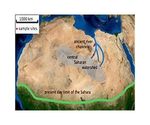 Long-disappeared rivers may have helped human migrations out of Africa