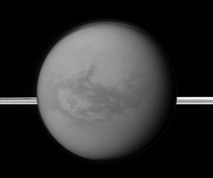 Cassini Sees Tropical Lakes on Saturn Moon