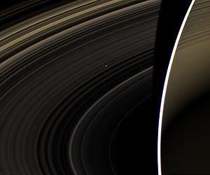 Cassini Spies Bright Venus From Saturn Orbit