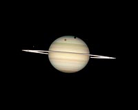 Quadruple Saturn Moon Transit Snapped By Hubble