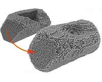 Self-healing gold particles