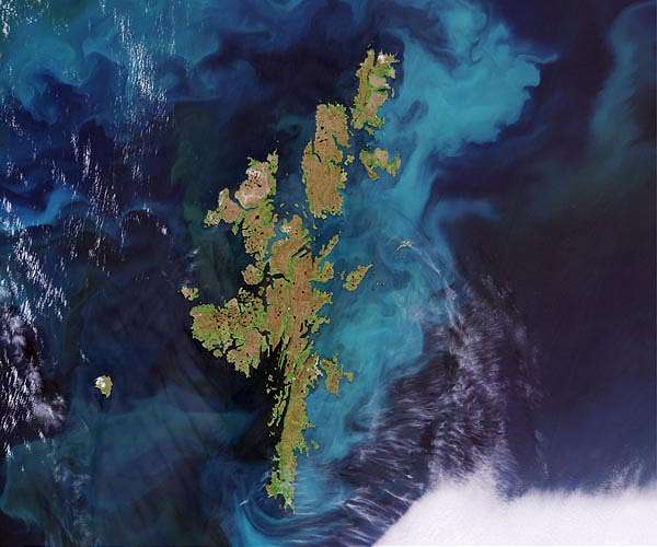 Earth from Space: Shetland Islands