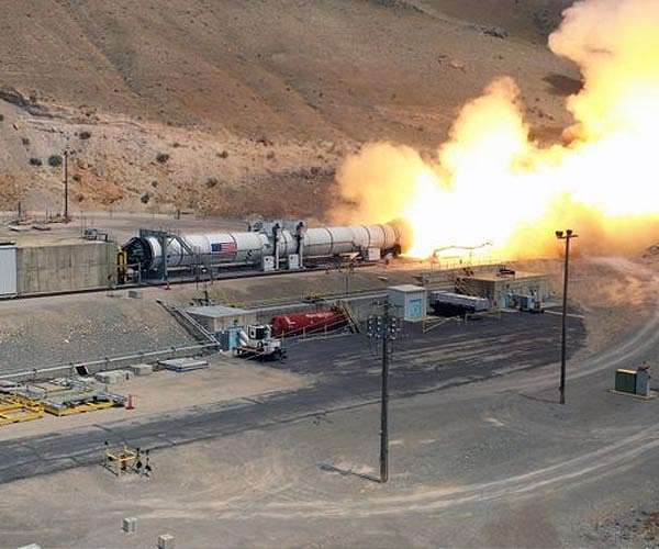 Northrop Grumman and NASA test SLS booster