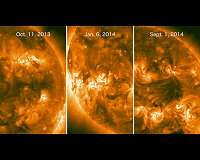 A new method for 3D reconstructions of eruptive events on sun