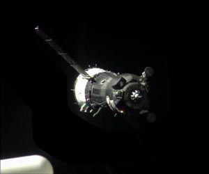 Soyuz changes parking spots at space station, making way for new crew