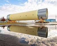 Largest piece of SLS rocket test hardware moved for testing
