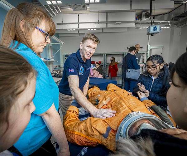 Space Park Leicester launched by British astronaut Tim Peake