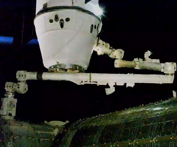 SpaceX's first upgraded cargo Dragon capsule docks at space station