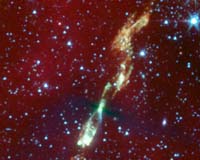 Embryonic Star Captured With Jets Flaring