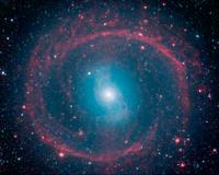 Galactic wheel of life shines in infrared