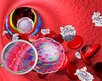 Stealth-cap technology for light-emitting nanoparticles