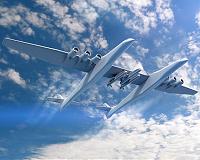Colossal rocket-launching plane rolls toward testing