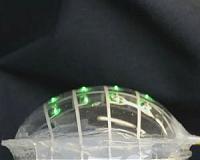 Stretchable electronics that quadruple in length