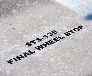 Etchings, Pavers Mark Where Shuttles' Wheels Stopped