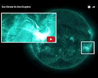NASA watches the Sun put a stop to its own eruption