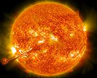 Baby star's fiery tantrum could create building blocks of planets