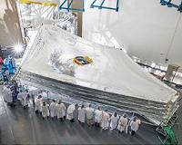 NASA's Webb Sunshield Stacks Up to Test!