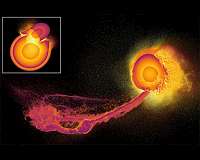 Supercomputer reveals atmospheric impact of gigantic planetary collisions