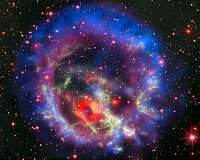 Dead star circled by light