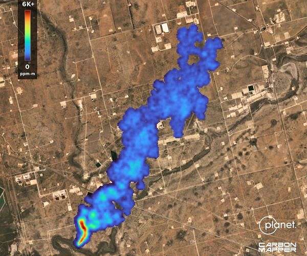 Carbon Mapper reports initial methane mitigation success from Tanager-1 satellite