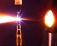 First study of terahertz radiation in liquids