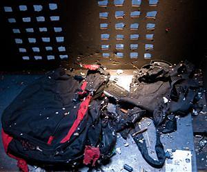 Backpacks, not the bombs inside, key to finding DNA