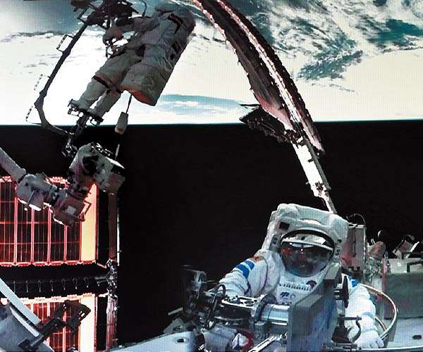 Shenzhou 21 crew complete eight hour spacewalk outside Tiangong station