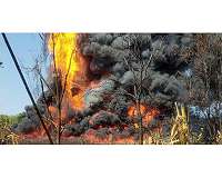 Huge fire breaks out at India gas well blowout
