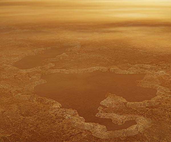 Titan's lakes may be shaped by waves