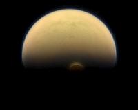 Cassini Finds Monstrous Ice Cloud in Titan's South Polar Region