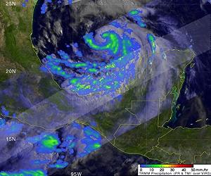 NASA's TRMM Satellite Sees Heavy Rainfall In Hurricane Alex