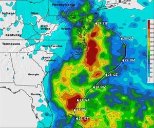 NASA adds up Hurricane Sandy's rainfall from space