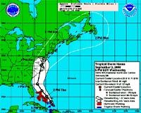 Hanna soaks Bahamas and Haiti, threatens US