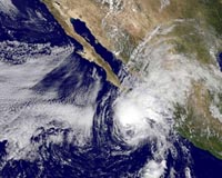 Tropical storm Rick swirls sluggishly off Mexico's coast