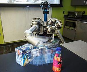 Robot uses arms, location and more to discover objects
