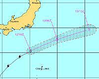 Typhoon approaches eastern Japan