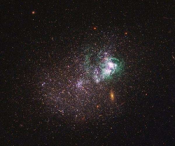 Dwarf galaxy catches globular cluster