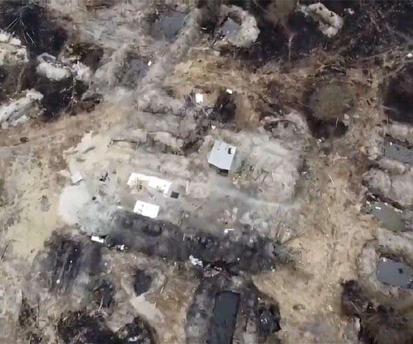 Russian soldiers dug up 'many places' in Chernobyl