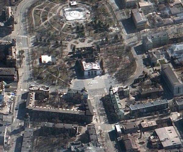 Russians behind Mariupol theatre bombing; NATO denounce Russia's 'appalling cruelty'